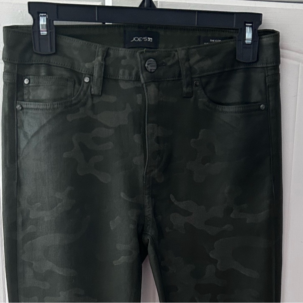 NWOT Joe's Women’s Skinny Camouflage Green Jeans w/Skinny Rise Skinny Fit - Picture 3 of 12